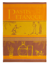 Geschirrtuch Jacquard 'Pastis Petanque' - Coucke