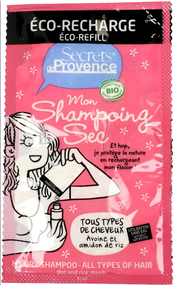 Trockenshampoo für alle Haar-Typen 38 ml (Nachfüllpackung) - Secrets de Provence
