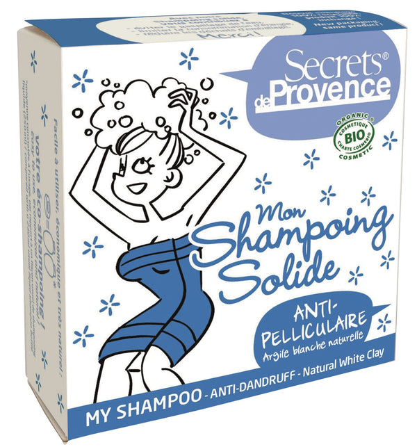 Anti-Schuppen Shampoo-Seife mit weißer Tonerde 85 g - Secrets de Provence