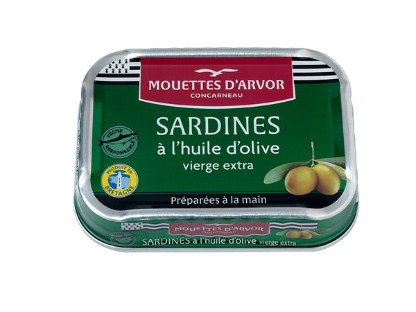 Sardinen in Olivenöl 115 g Dosenkonserve - Les Mouettes d'Arvor