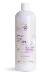 Schwarze Seife (flüssig) Blumen der Provence 1 Liter - Maison du Savon