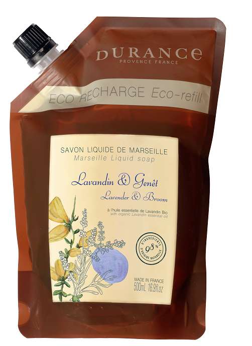 Öko-Nachfüllpackung Marseiller Flüssigseife Lavendel-Ginster 500 ml - Durance