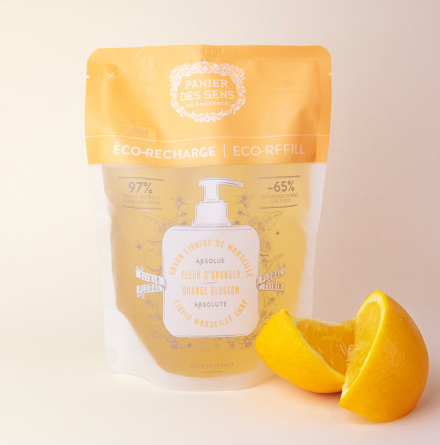 Flüssigseife Orangenblüte 500 ml Nachfüllpackung - Panier des Sens