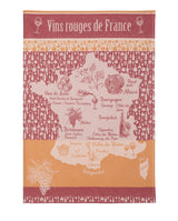 Geschirrtuch Jacquard 'Vins rouges de France' - Coucke