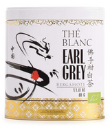 Weißer Bio Tee (Earl Grey) Bergamotte in dekorativer Metalldose 40 g - Terre d'Oc